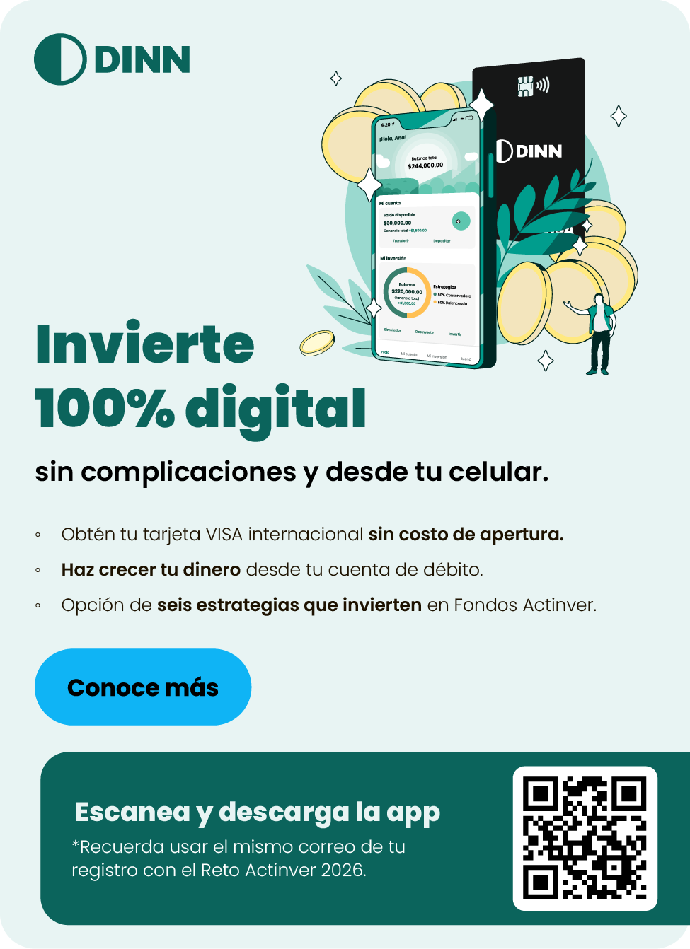 Invierte 100% digital con DINN